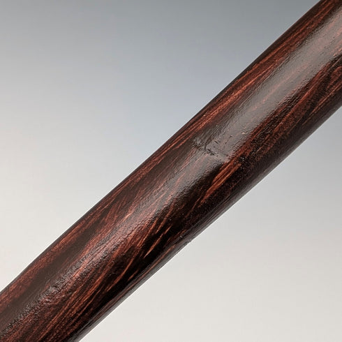 Vintage Natural Wood Hiking Stick with Owl Carving Handle, 129cm