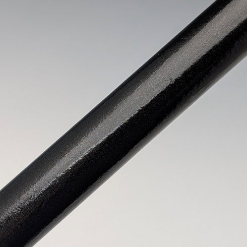 1874年 英国アンティーク ブラックシャフト 純銀彫刻ロンデルハンドル ステッキ 82cm