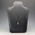 Vintage sterling silver amethyst pendant with sterling silver chain.