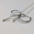 British vintage sterling silver ribbon design pendant with sterling silver chain.
