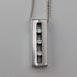 Vintage Sterling Silver Cubic Zirconia Trilogy Pendant with Sterling Silver Chain