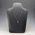 Vintage Sterling Silver Cubic Zirconia Trilogy Pendant with Sterling Silver Chain
