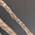 Vintage Sterling Silver Herringbone Rope Chain Necklace, 42cm, 25g