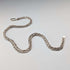 Vintage Sterling Silver Herringbone Rope Chain Necklace, 42cm, 25g