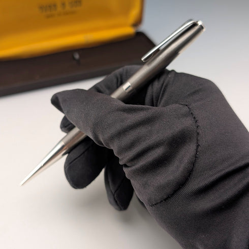 1981, Yard-O-Led, England. Sterling silver push-button pencil in case.