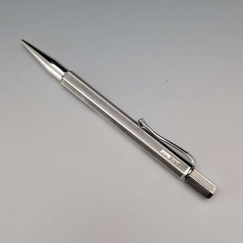1958年英國Villiers & Jackson出品的純銀六角形按壓式自動鉛筆,附原廠盒