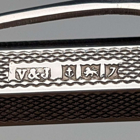 1958年英國Villiers & Jackson出品的純銀六角形按壓式自動鉛筆,附原廠盒