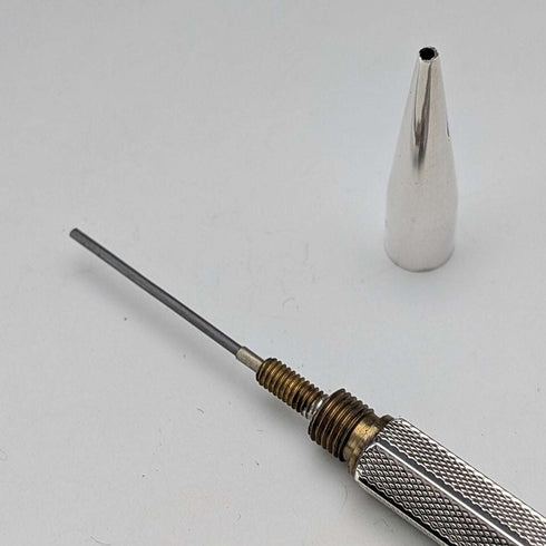 1958年英國Villiers & Jackson出品的純銀六角形按壓式自動鉛筆,附原廠盒
