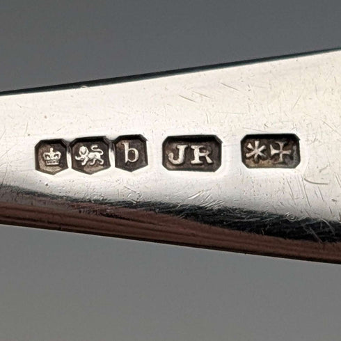 1919年 英国アンティーク 純銀製ティースプーン6本セット 計120g Joseph Rodgers&Sons ケース入