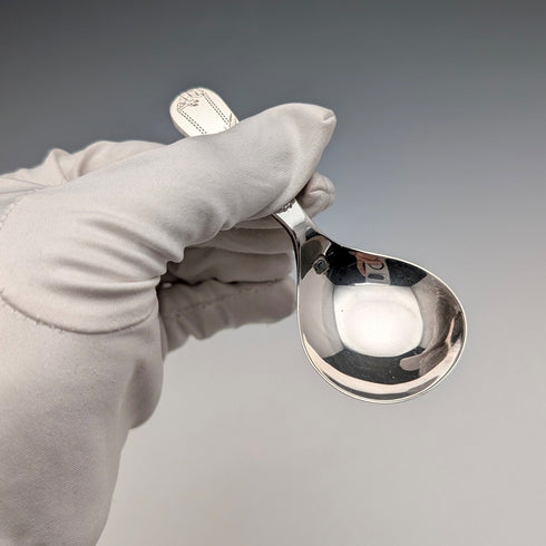 1989 年英國復古純銀茶葉罐勺,18.8 克,Francis Howard Ltd.