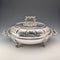 Circa 1870, British antique silver-plated oval-shaped entree dish
