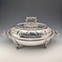 Circa 1870, British antique silver-plated oval-shaped entree dish