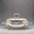Circa 1870, British antique silver-plated oval-shaped entree dish