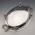 Circa 1870, British antique silver-plated oval-shaped entree dish