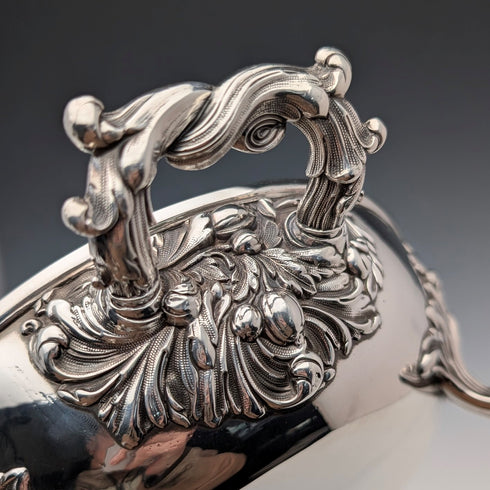 1870年頃 英国アンティーク シルバープレート製 オーバル型 エントレーディッシュ MARTIN HALL