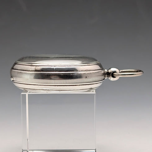 1905 British antique JW Benson Ludgate pocket watch, sterling silver open face, in good working order.