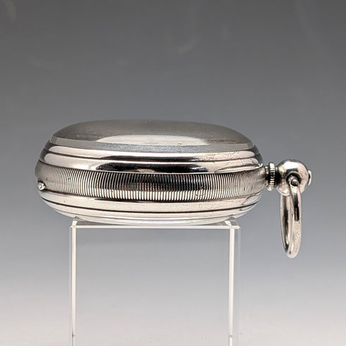 1873 British Antique Decorative Dial Key-Wound Pocket Watch, 54mm Diameter, Isaac Goldman, Junk Item