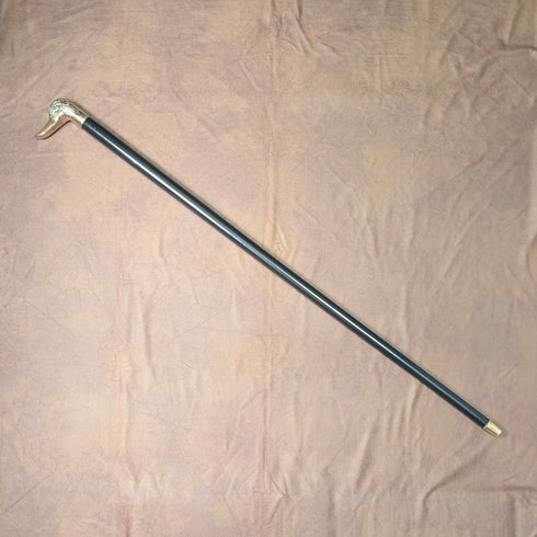 復古黑軸鴨頭手杖 93公分