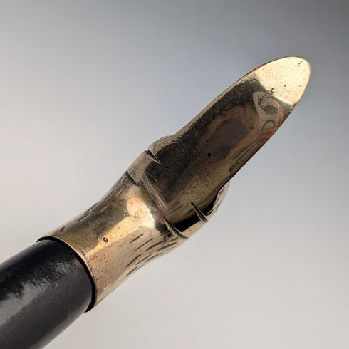 復古黑軸鴨頭手杖 93公分