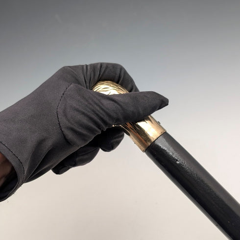 復古黑軸鴨頭手杖 93公分