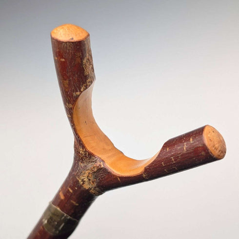 British Vintage Hardwood Thumbstick Hiking Stick Walking Stick 140cm Classic Canes