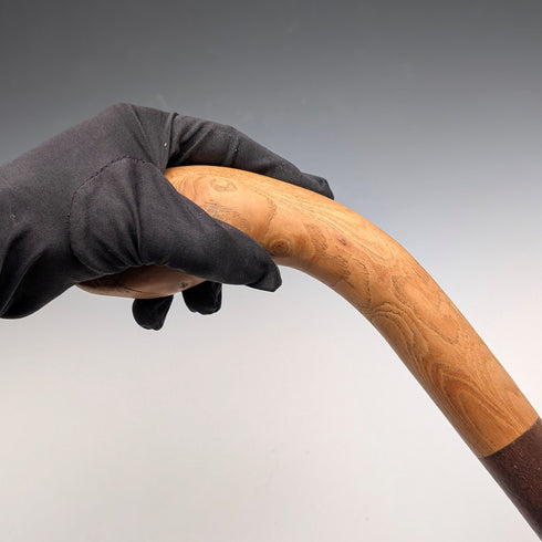 復古雙色大型登山手杖 拐杖 145公分