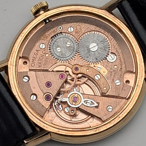 Circa 1970 Omega Men's Mechanical Wristwatch Ref. 131.019SP Cal. 601 Black Dial Good Working Condition