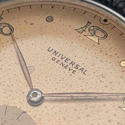 1950年代後半 Universal 男士機械錶 Cal.262 不鏽鋼錶殼 運作良好