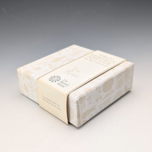 英國 碧雅翠絲.波特 誕生150周年紀念 《湯姆貓》50便士紀念銀幣 RoyalMint 附盒、說明書