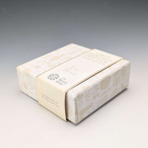 英國 碧雅翠絲.波特 誕生150周年紀念 《湯姆貓》50便士紀念銀幣 RoyalMint 附盒、說明書