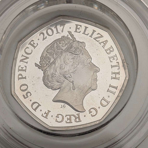 英國 碧雅翠絲.波特 誕生150周年紀念 《湯姆貓》50便士紀念銀幣 RoyalMint 附盒、說明書