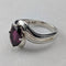 ヴィンテージ 大粒パープルストーン 純銀リング (16号)指輪
