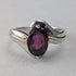 ヴィンテージ 大粒パープルストーン 純銀リング (16号)指輪