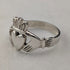 Vintage Irish Traditional Claddagh Ring Sterling Silver (Size 12)