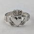 Vintage Irish Traditional Claddagh Ring Sterling Silver (Size 12)