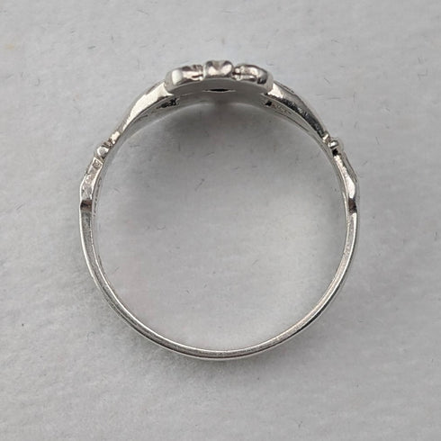 Vintage Irish Traditional Claddagh Ring Sterling Silver (Size 12)