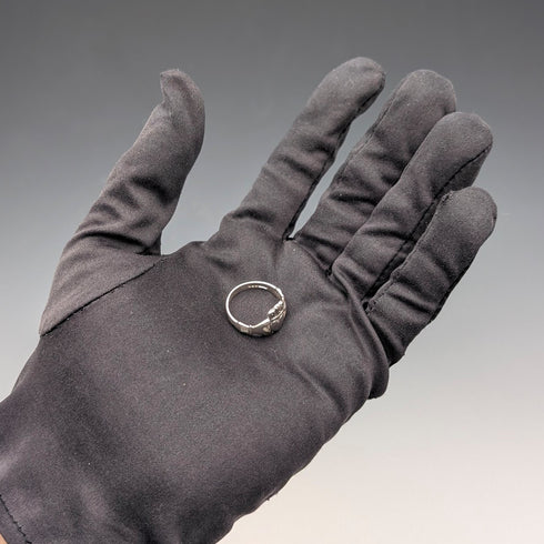 Vintage Irish Traditional Claddagh Ring Sterling Silver (Size 12)