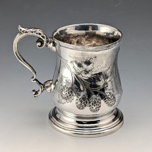 約1870年 英國古董鍍銀馬克杯