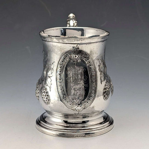 約1870年 英國古董鍍銀馬克杯