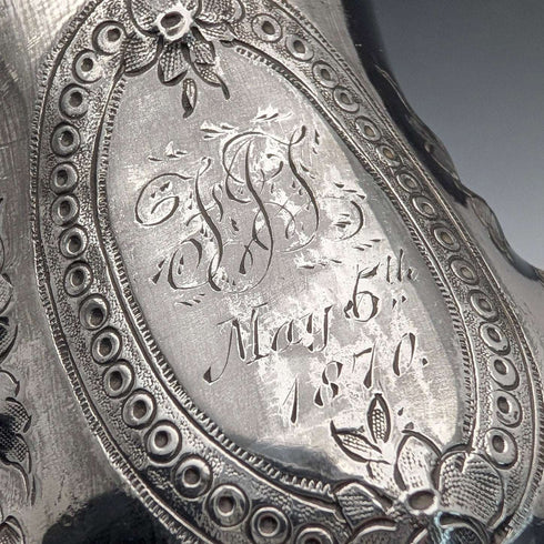 約1870年 英國古董鍍銀馬克杯
