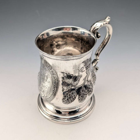 約1870年 英國古董鍍銀馬克杯