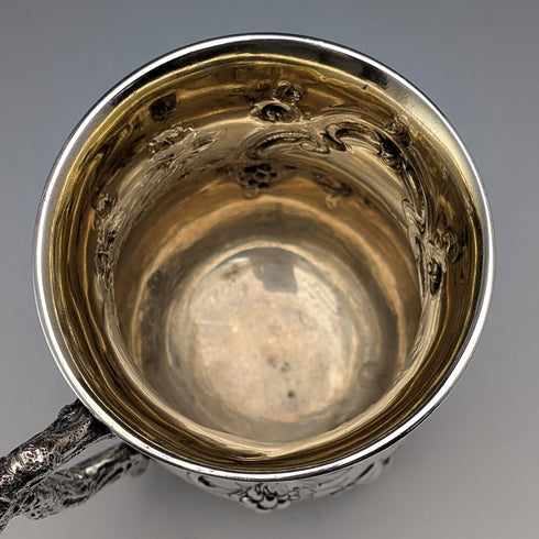 1862年 英國古董純銀馬克杯 192克 Edward & John Barnard