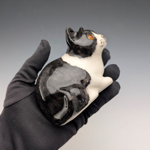 英國溫斯坦利 肯辛頓貓 虎斑貓 陶瓷雕塑(尺寸1)