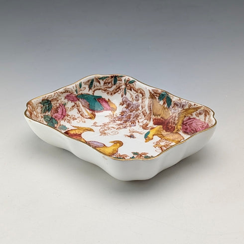 英國復古皇家皇冠德比「老埃夫伯里」骨瓷迷你托盤