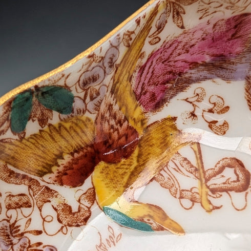 英國復古皇家皇冠德比「老埃夫伯里」骨瓷迷你托盤