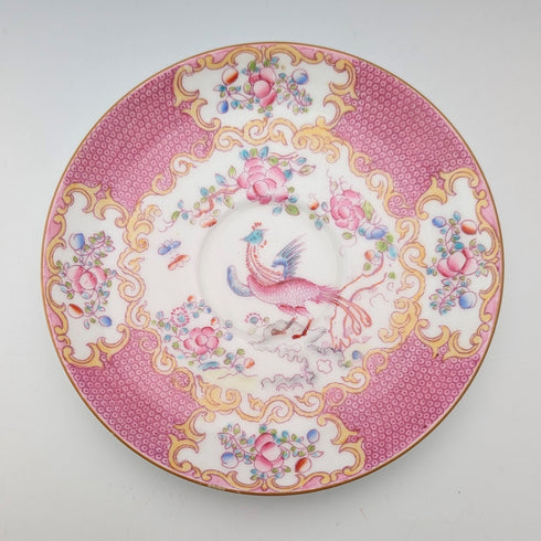 英國復古 Minton 粉紅公雞 骨瓷杯盤組