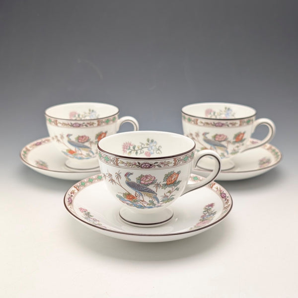 英國復古 Wedgwood「九谷鶴」杯碟組 3套②
