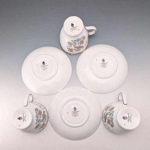 英國復古 Wedgwood「九谷鶴」杯碟組 3套②