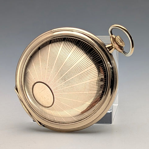 古董 瑞士 EVERSTRONG 懷錶 鍍金 超薄 開面 走時良好