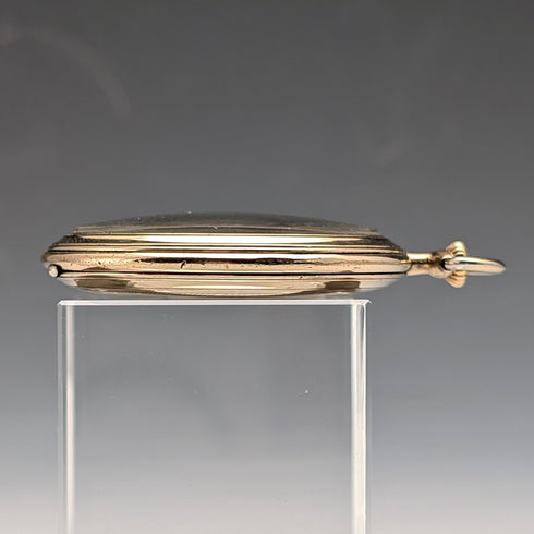 古董 瑞士 EVERSTRONG 懷錶 鍍金 超薄 開面 走時良好